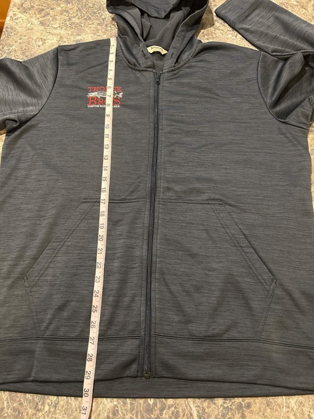 Simms Fishing Hoodie Sweatshirt XL - Picture 7 of 7